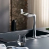Фото смеситель для кухонной мойки hansgrohe aqittura sodasystem 76810000