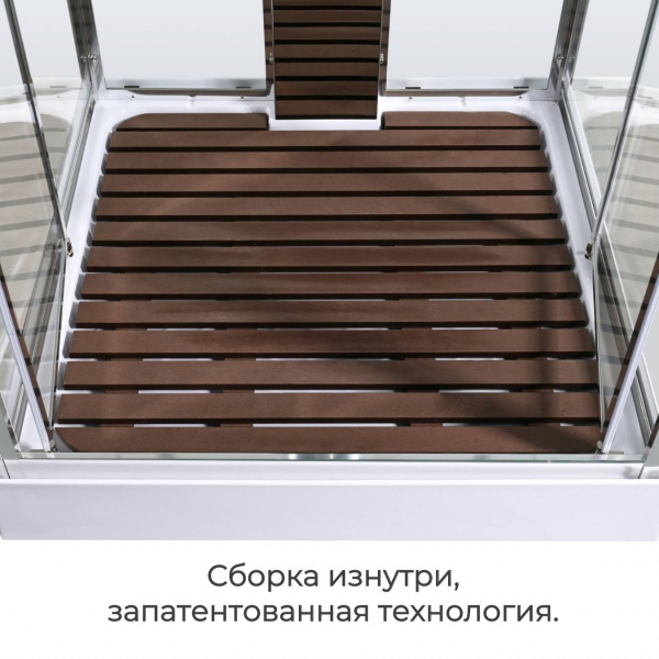 Фото душевая кабина avacan z1910ledmt 100x100 см