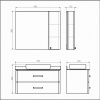 Фото тумба с раковиной comforty амстердам 95 см 00-00014001