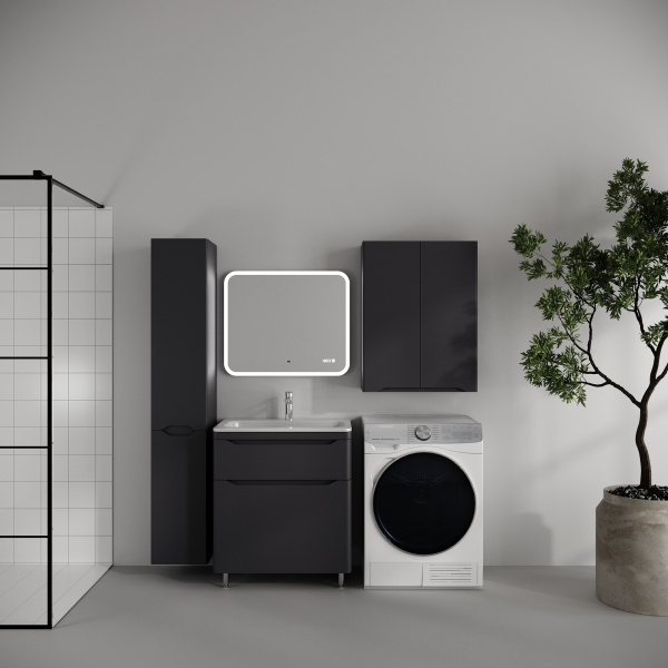 Фото тумба под раковину style line марелла 70 см сс-00002554 графит