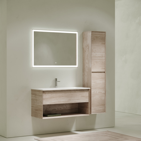 Фото тумба под раковину sancos marmi 2.0 100 см, цвет: дуб галифакс натуральный mr2.0100eg