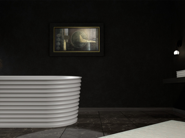 Фото ванна из искусственного камня abber stein 170x80 см as9650