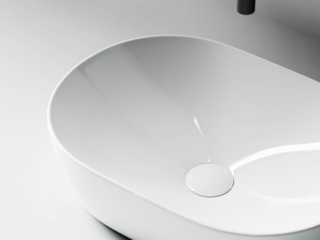 Фото раковина накладная ceramicanova element 48 см, цвет: белый cn5010