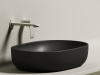 Фото раковина накладная ceramicanova element 60 см, цвет: черный cn6047mb