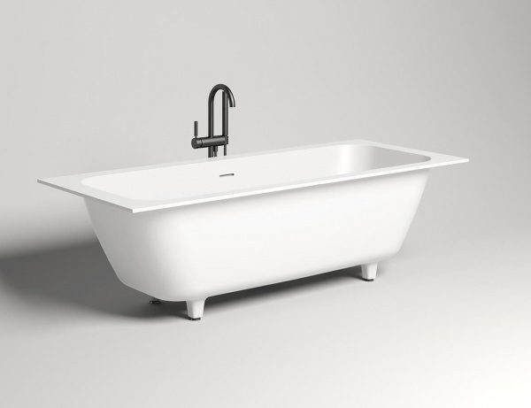 Фото ванна из искусственного камня salini orlanda axis kit 190x80 см 103311m матовая