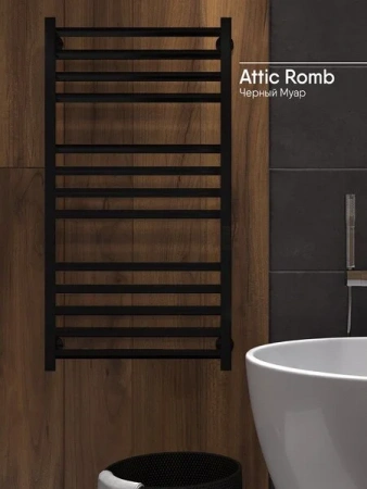 Фото электрический полотенцесушитель indigo attic romb 100/50 lсlatcre100-50brrt