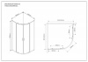 Фото душевой уголок vincea scala 90x90 см vsq-2sc900cl
