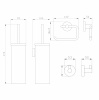 Фото набор аксессуаров wonzon & woghand цвет: темный графит ww-8100-bl