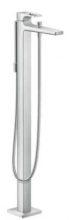 Фото напольный смеситель для ванны hansgrohe metropol 74532000