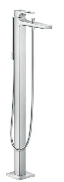 Фото напольный смеситель для ванны hansgrohe metropol 74532000