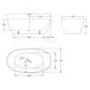 Фото акриловая ванна belbagno 150x75 см bb81-1500-w0