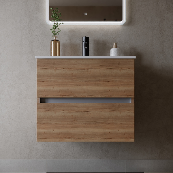 Фото тумба под раковину sancos urban 80 см, цвет: дуб галифакс натуральный ur80eg