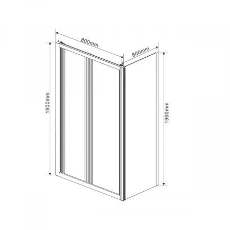 Фото душевой уголок vincea garda 80x80 см vsr-1g8080ch
