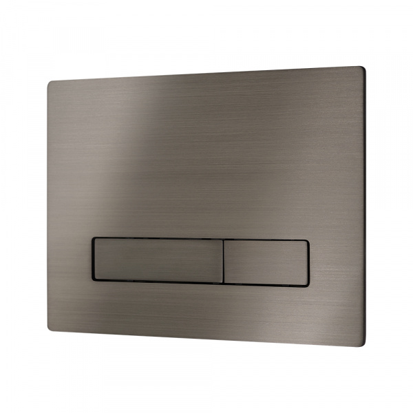 Фото клавиша смыва metal slim , pvd (gun metal)
