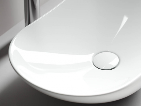 Фото раковина накладная ceramicanova element 62 см, цвет: белый cn6015