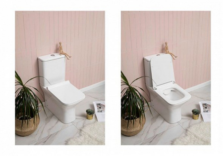 Фото унитаз-компакт aquanet cube 65 см 210759 (без бачка)