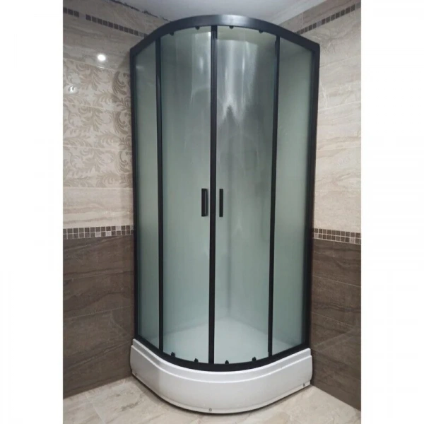 Фото душевая кабина frank f409/1 m black 90x90 см 20063