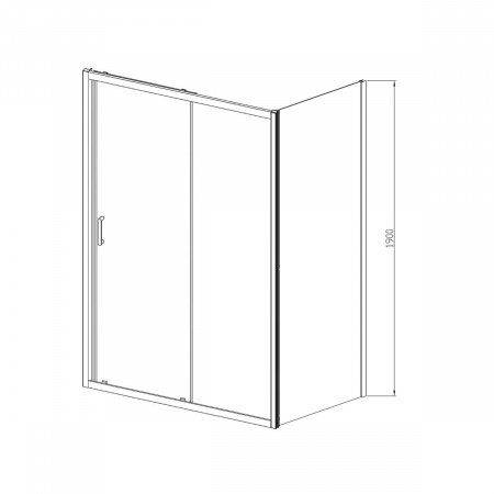 Фото душевое ограждение vincea alpha 80x100 см  vsr-3al8010cl