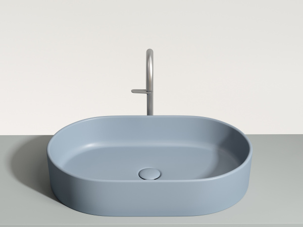 Фото раковина накладная ceramicanova element 60.8 см, цвет: серый cn6048mhl