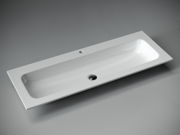 Фото раковина накладная ceramicanova element 121 см, цвет: белый cn7017
