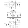 Фото унитаз подвесной безободковый duravit d-neo 54 см 45780900a1 (2578090000+0021690000)