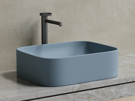 Фото раковина накладная ceramicanova element 50.5 см, цвет: серый cn6052mhl