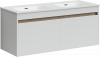 Фото тумба под раковину sancos smart 120 см, цвет: белый sm120-2w