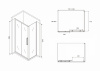 Фото душевое ограждение abber schwarzer diamant 120x80 см ag30120bh-s80b