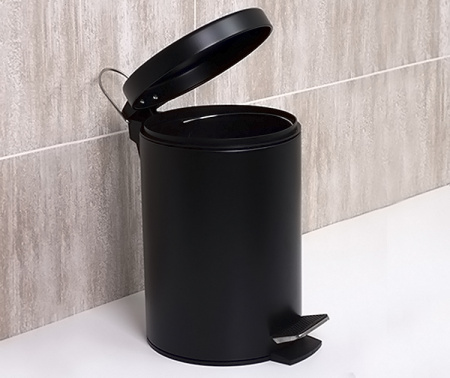 Фото ведро мусорное 5l wasserkraft k-635 black