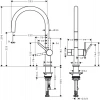 Фото смеситель для кухонной мойки hansgrohe talis 72805670