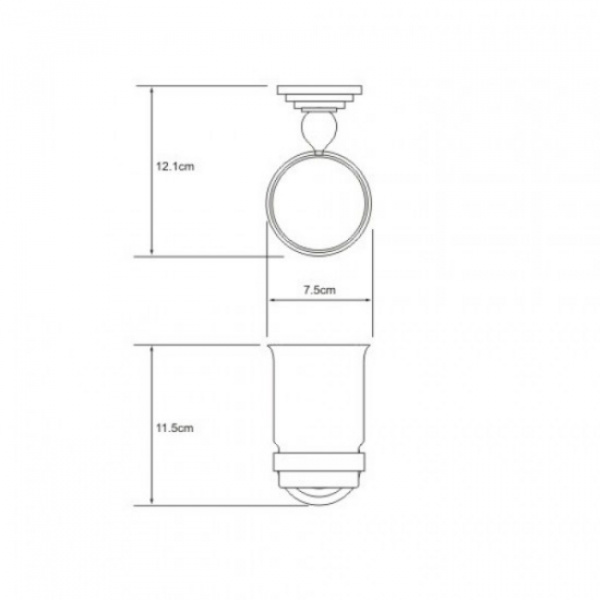 Фото подстаканник одинарный wasserkraft ammer k-7028