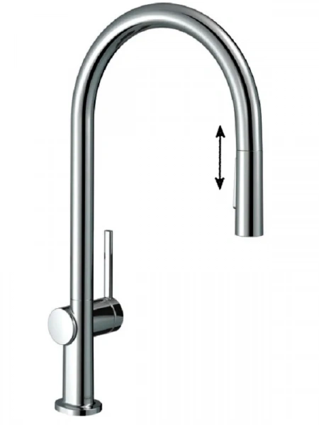 Фото смеситель для кухонной мойки hansgrohe talis classic 72800000