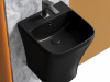 Фото раковина подвесная ceramicanova dion 36.5 см, цвет: черный cn6067mb