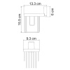 Фото держатель освежителя wasserkraft exter k-5245