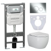 Унитаз с инсталляцией Сет 4 в 1 Ceramicanova CN3001_1001CH_1000