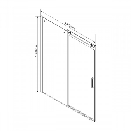 Фото душевое ограждение vincea como 90x130 см  vsr-1c9013clb