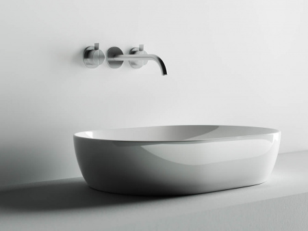 Фото раковина накладная ceramicanova element 60 см, цвет: белый cn5009