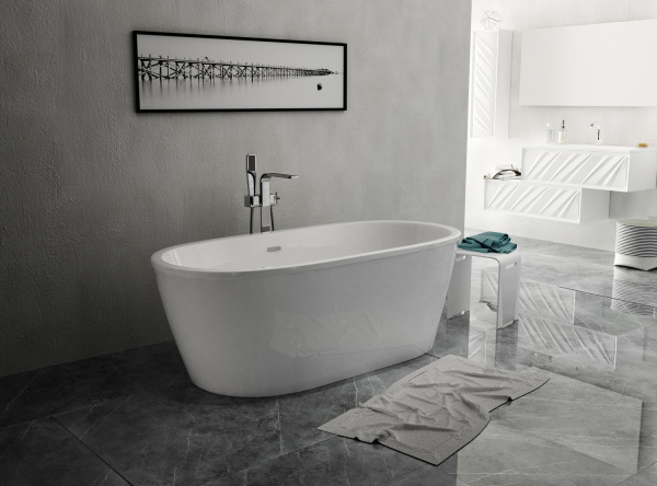 Фото акриловая ванна 1marka aima tondo 174x80 см