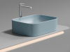 Фото раковина накладная ceramicanova element 50.5 см, цвет: голубой cn6052ml