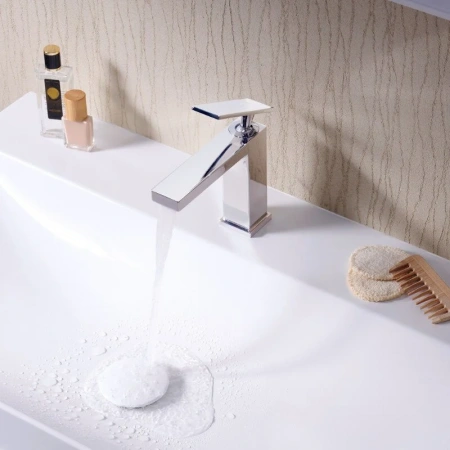 Фото смеситель для раковины hansgrohe tecturis e 73014000
