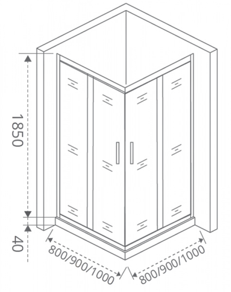 Фото душевое ограждение good door latte cr-80-c-we 80 см ла00005