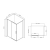 Фото душевое ограждение vincea slim-u 90x120 см  vsr-2su9012clb