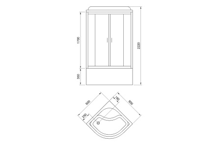 Фото душевая кабина royal bath ck rb90ck5-wt 90x90 см