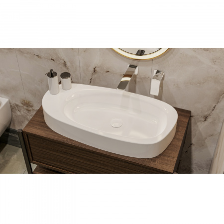 Фото раковина накладная whitecross moonstone 70 см 0732.070035.100