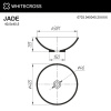 Фото раковина накладная whitecross jade 41 см 0703.040040.2xxxx