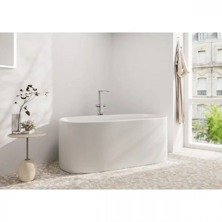 Фото напольный смеситель для ванны hansgrohe tecturis e 73445000