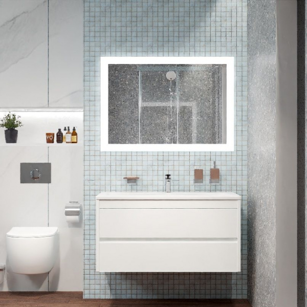 Фото тумба под раковину art&max family 100 см family-1000-2c-so-bl