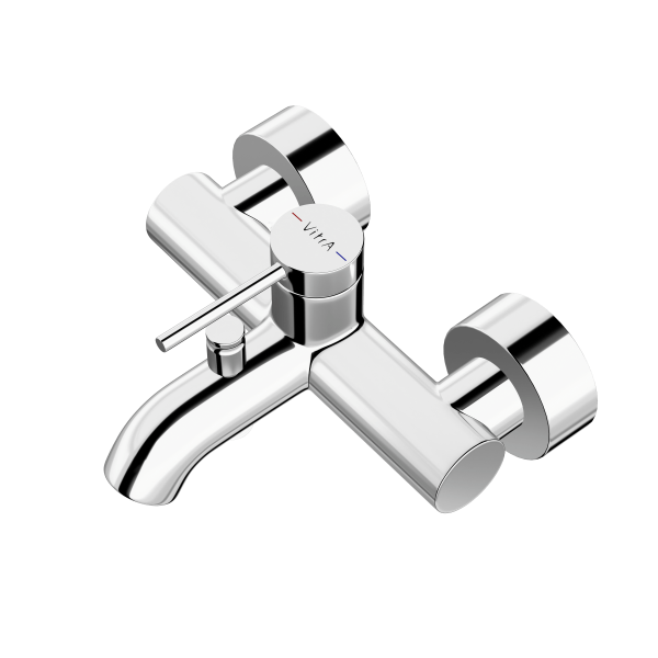 Фото смесители для ванны vitra minimax round a43548exp цвет хром