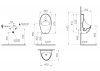 Фото подвесной писсуар vitra arkitekt urinal 5999b003-5556