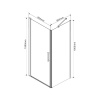 Фото душевой уголок vincea orta 90x90 см vsr-1o9090clb